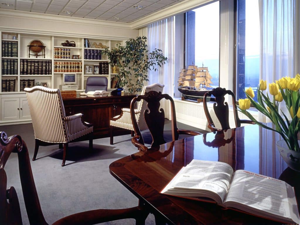 Rogers & Wells senior partner office