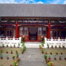 Courtyard of a house in China